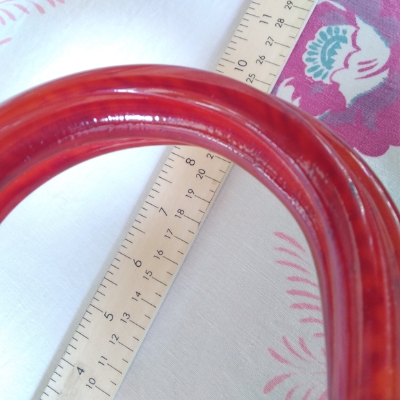 Vintage Ingber Leather and Resin Handbag - Picture 11 of 12